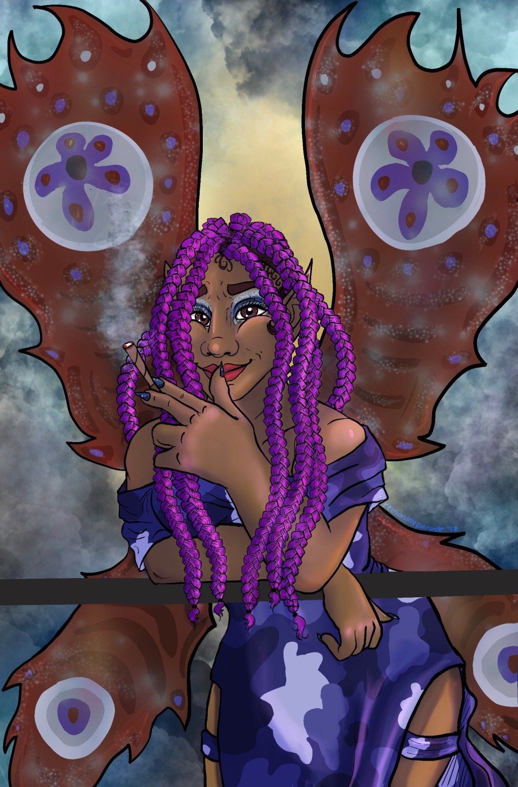 Introducing Nova Prime Supreme: Loud Mouth Brown Girl’s Brand New Spirit Faerie, Art By @reinonmyparades